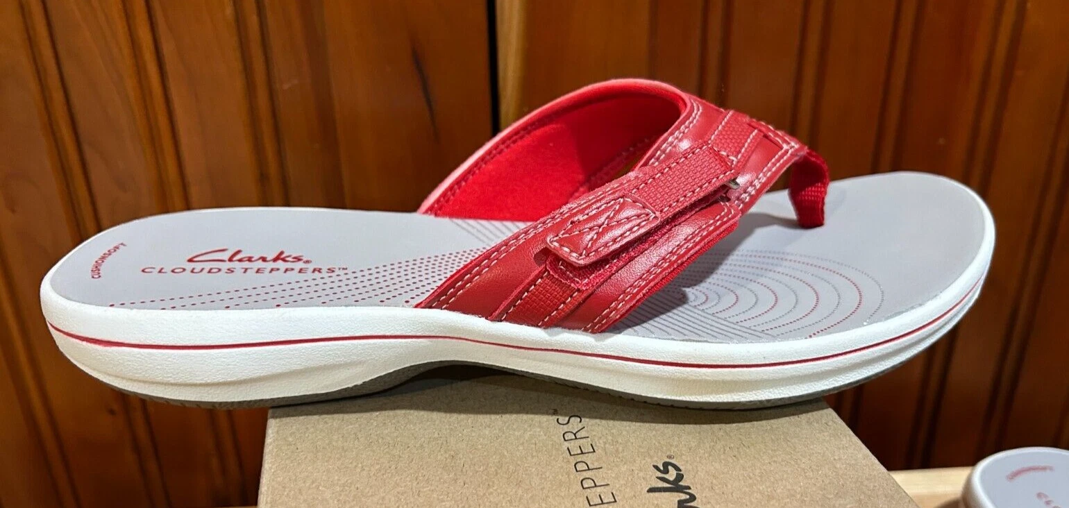 Sandali sportivi CLOUDSTEPPERS by Clarks Breeze mare rosso taglia 9 nuovi con scatola