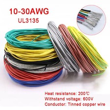 Flexible Silicone Cable Wire 10/12/14/16/18/20/22/24/26/30 AWG Various Colours