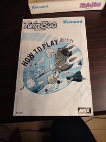 MSX Twin Bee CIB Boxed, Tested, works 1986 Rare Konami Japan Import 
