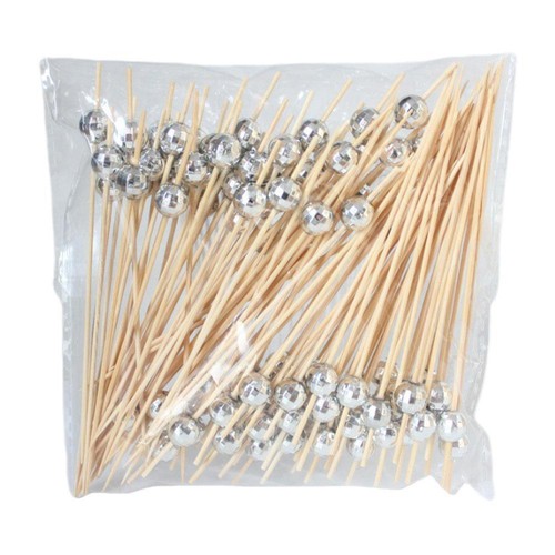 100 Pcs Cocktail Picks Disco Ball Decorative Toothpicks for Appetizers Wood N2G7 - Picture 3 of 20
