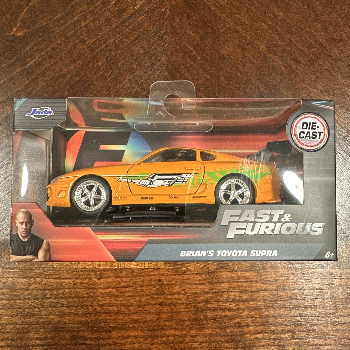 ミニカー JADA FAST&FURIOUS Brian's TOYOTA SUPRA Jada Toys Fast & Furious: Brian's Toyota Supra (Orange) 1/32 Scale