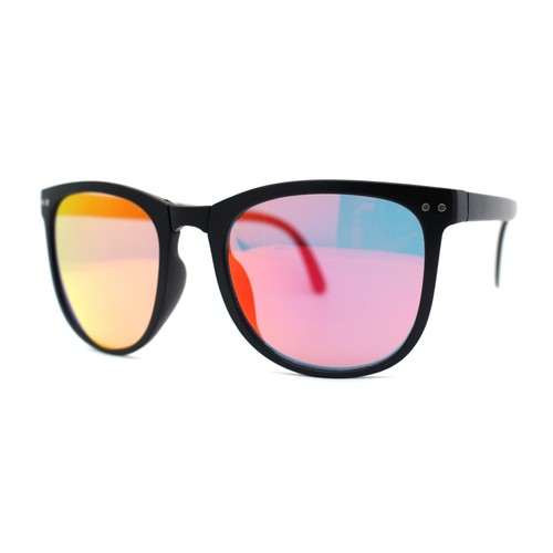 Mens Collapsible Oversize Thin Plastic Hipster Horn Rim Sunglasses - Picture 14 of 43