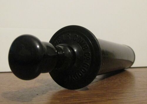 Antique Hard Rubber Rectal Syringe Taggart Patent 1895 NOS with Box - Picture 4 of 11