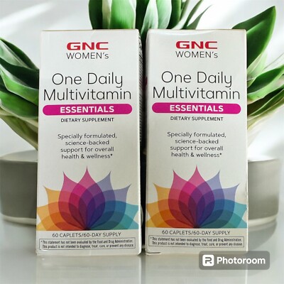 GNC Women's One Daily Multivitamin Essentials 60 Caplets  Set 2