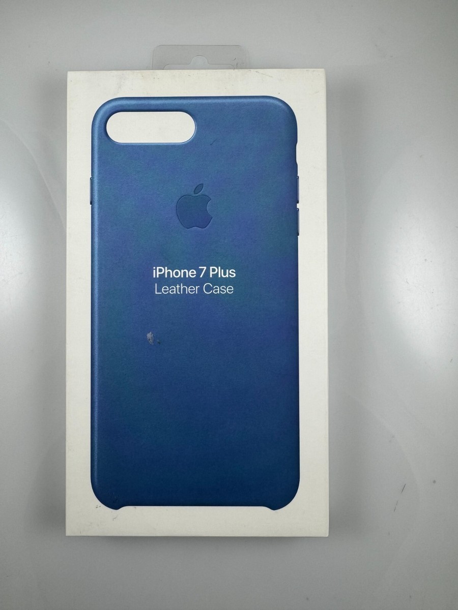 iPhone 7 Plus &7plus用のネイビーケース open Box Original Genuine Apple Leather Case for iPhone 7 Plus 8