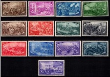 REPUBBLICA 1948 RISORGIMENTO 13 VALORI G.I MNH** VEDI VERSO
