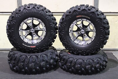 POLARIS RZR 800 25 BEAR CLAW ATV TIRE ITP BLACK ATV WHEEL KIT POLD