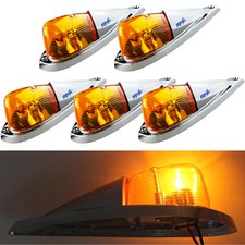 Led Teardrop Roof Light Semi Trailer Truck Clearance Universal Amber Cab Marker