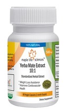 Yerba Mate 10:1 Extract Capsules Pure  High Quality