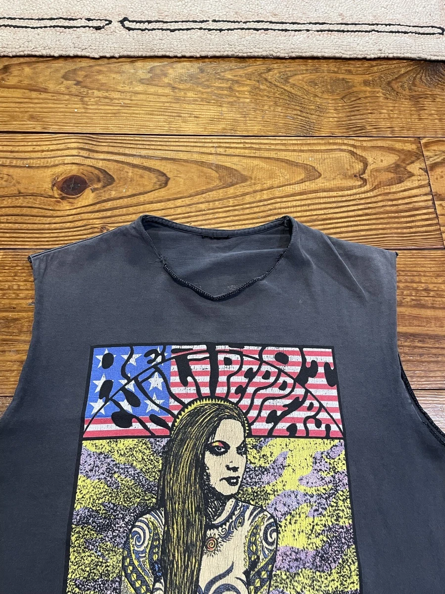 Vintage 90s Red Hot Chili Peppers Band Tour Tee Rare Frank Kozik