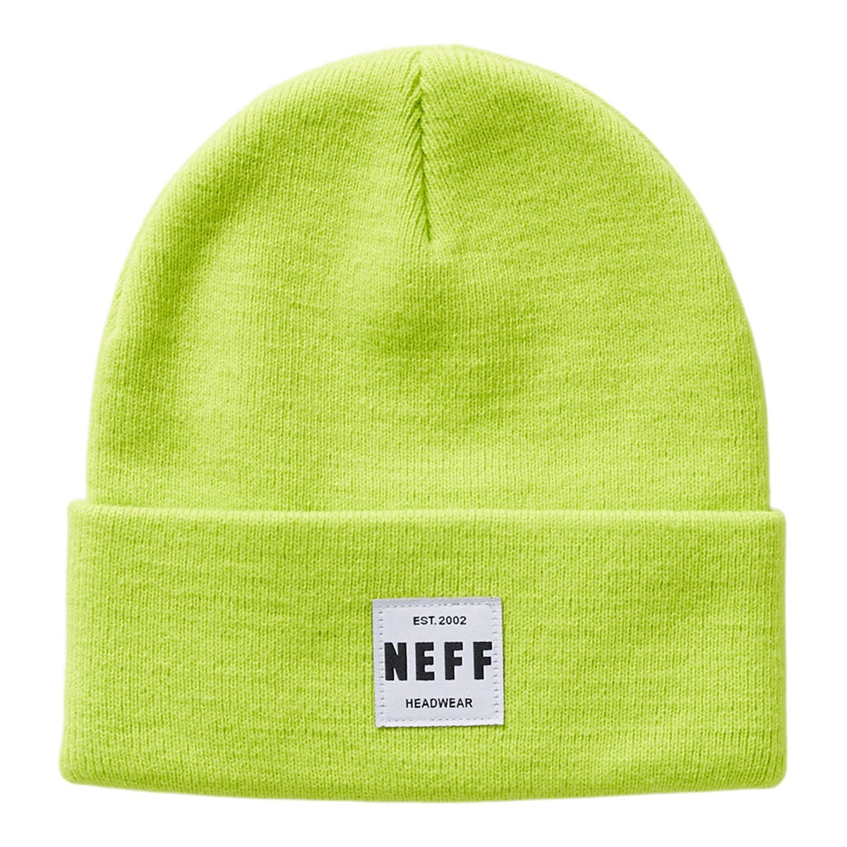 Акриловая шапочка NEFF Lawrence, один размер, подходит для большинства однотонных изделий цвета лайма