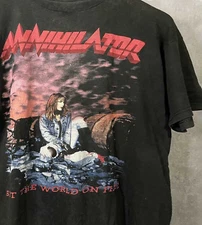 Annihilator band Set The World On Fire Unisex T-Shirt Cotton Men Women MK108