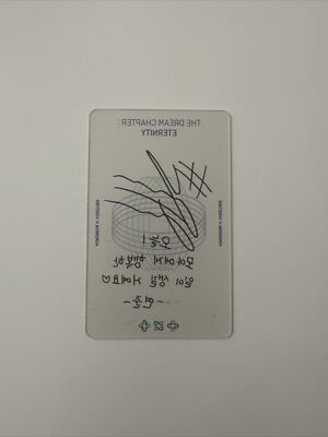 TXT ETERNITY Lucky Draw YEONJUN Transparent Photo Card Autograph