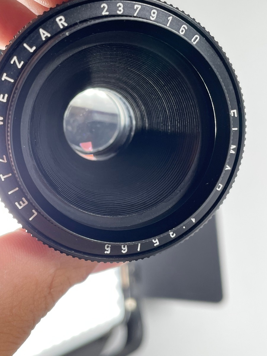 Leica Black 65mm f3.5 Elmar with 16464 Focusing Helicoid | eBay