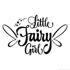 Little Fairy Girl - Decal Sticker - Multiple Colors Sizes - ebn7211