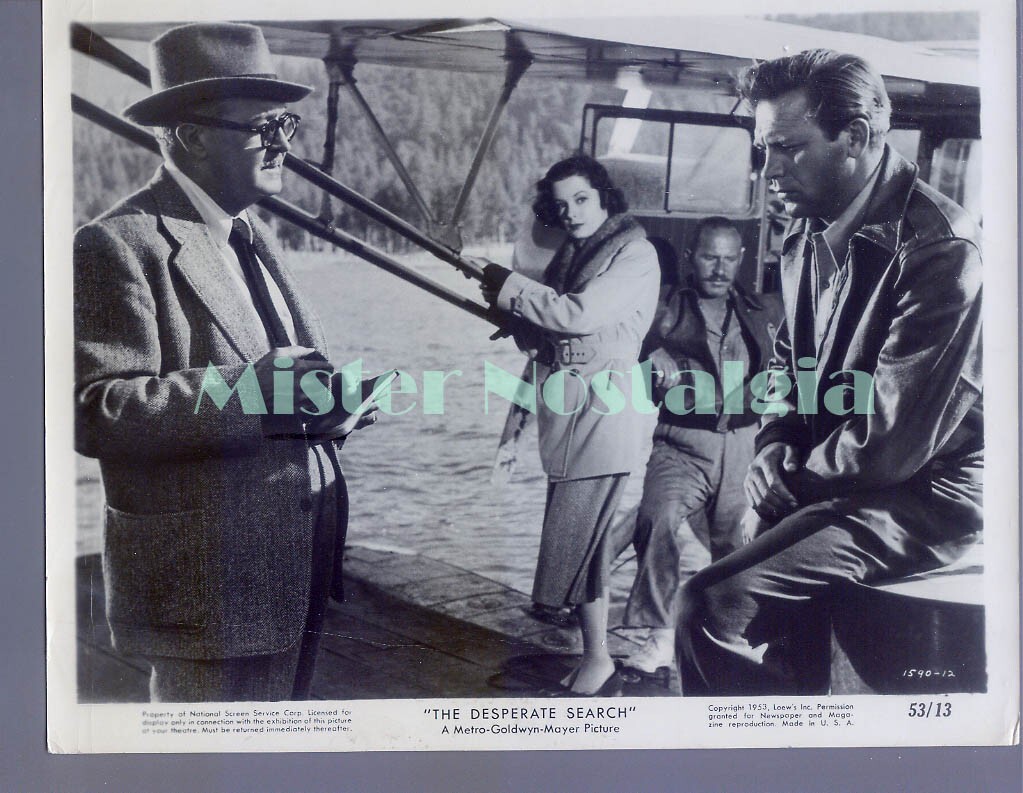 Vintage Photo 1952 Howard Keel Jane Greer in The Desperate Search