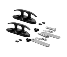 Thorn Boat Folding Cleat,Flip Up Marine Stainless Steel 4-1/2" Black Dock Fol...
