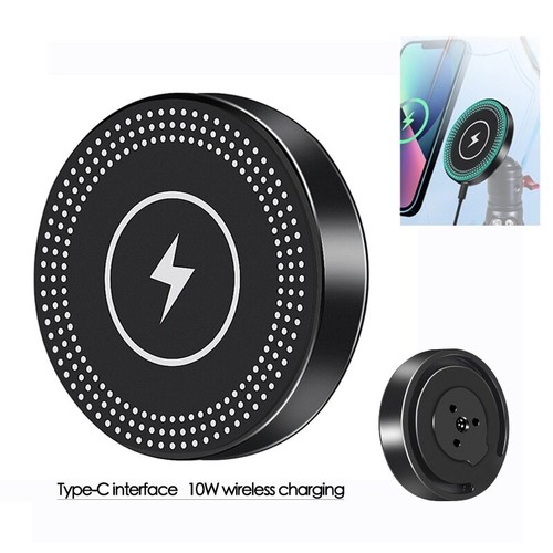 Magnetic Wireless Charger 10W Phone Holder Stand 1/4 ARRI Mount for iPhone - 第 2/11 張圖片