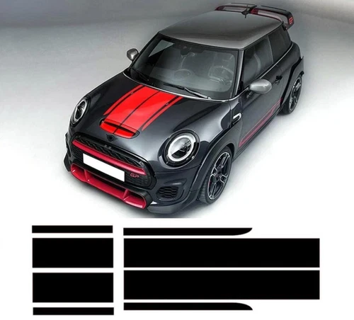 Bonnet Rear Racing Stripe Car Sticker Decal For MINI John Cooper Works F56 JCW - Bild 2 von 10