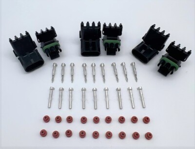 6 Circuits) Weatherpack, Waterproof, Terminal Kit 18-20 GA
