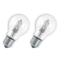 2 X Osram Halogen Eco GlüHbirne 30W = 40W E27 A 64542 Box Warmweiß Dimmbar