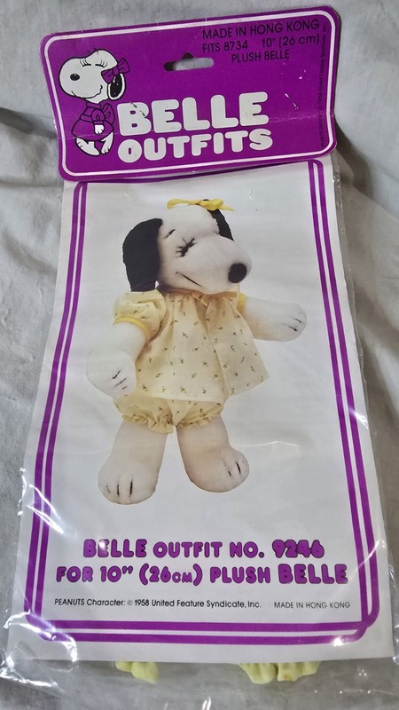 Vintage Belle Snoopy’s Sister Baby Doll Pajamas Outfit (9246) for 10 inch Plush