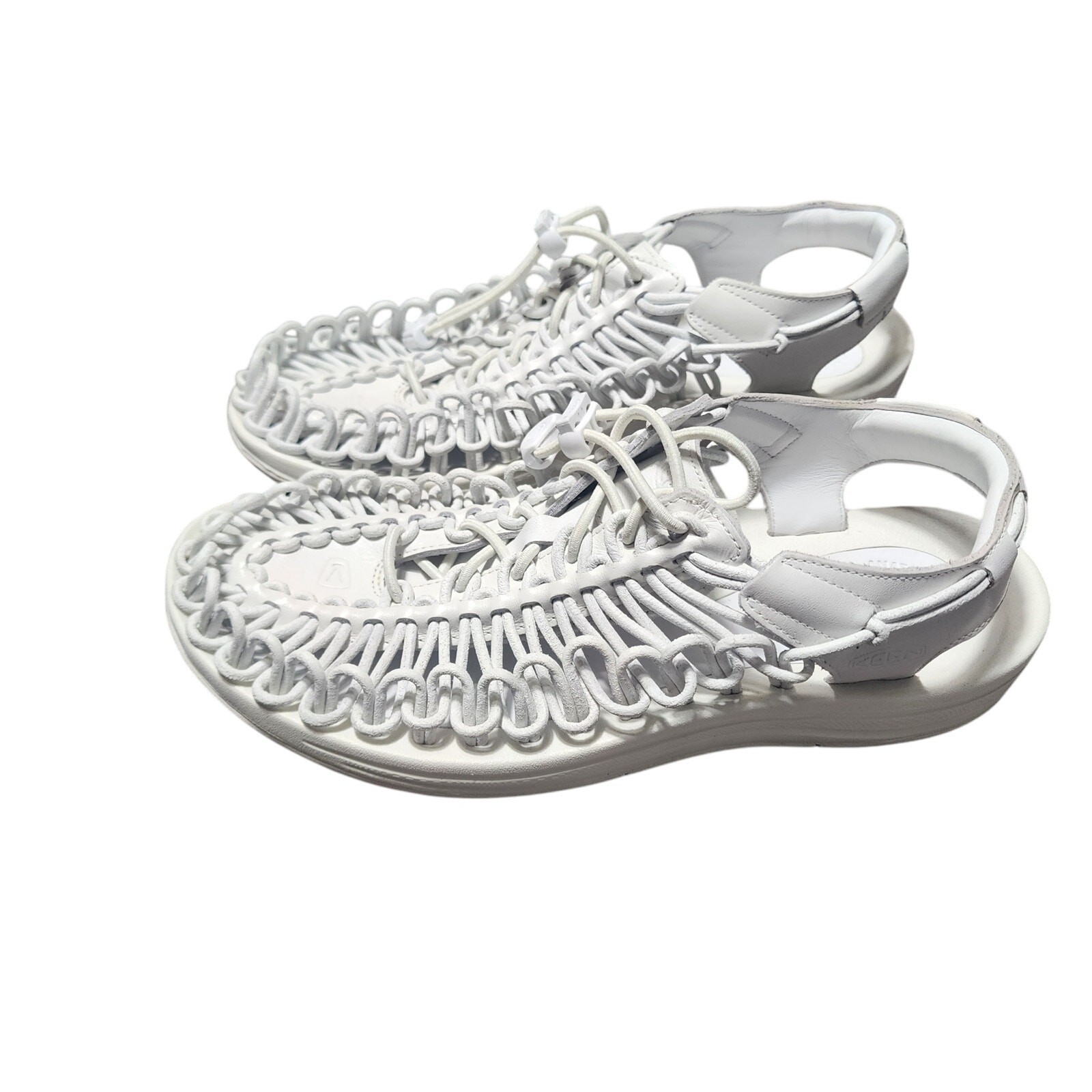 Sandali sneaker Keen Bungee Cord ecologici bianchi antimicrobici arco contorno 8