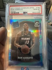2017 Donruss Optic Bam Adebayo Aqua /25 Rookie / RC Card - PSA 10. rookie card picture