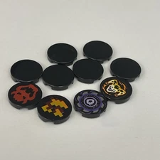 Lego 4150 14769 Black Replacement Parts Pieces Lot of 10