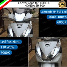 KIT A LED HONDA SH 300 2011-2014 ANABBAGLIANTE ABBAGLIANTE H4 POSIZIONE T10