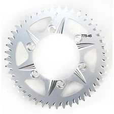 Vortex 45 Tooth Aluminum Silver Rear Sprocket - 775-45