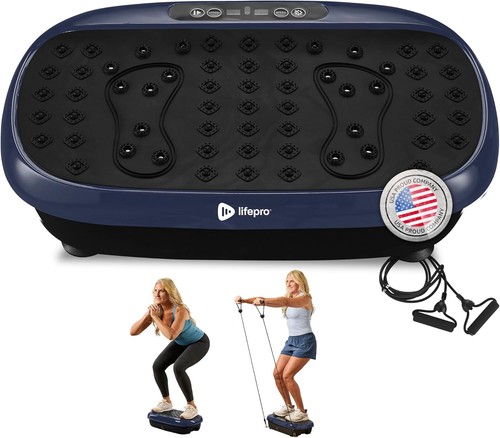 Lifepro HexaPlate Lite Vibration Plate Exercise Machine - Blue (Used)