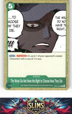 OnePiece TCG - The Weak Do Not Have the Right to Choose How They Die