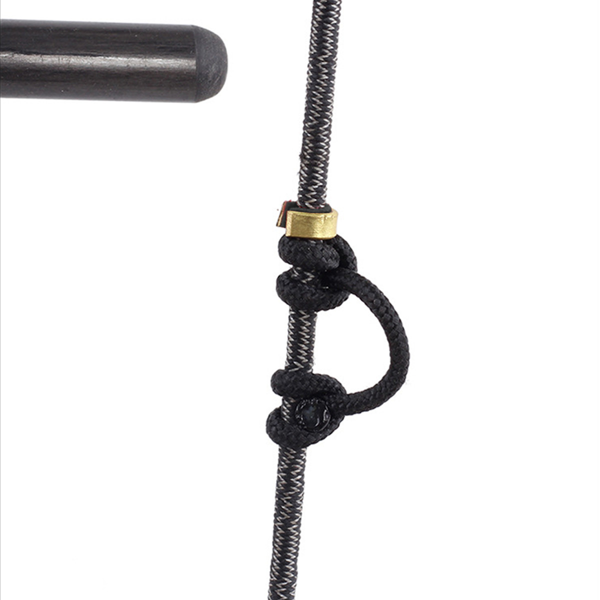 20Pcs Archery Anti-Slip Copper Bow String Nock Points Bow String Buckle Black