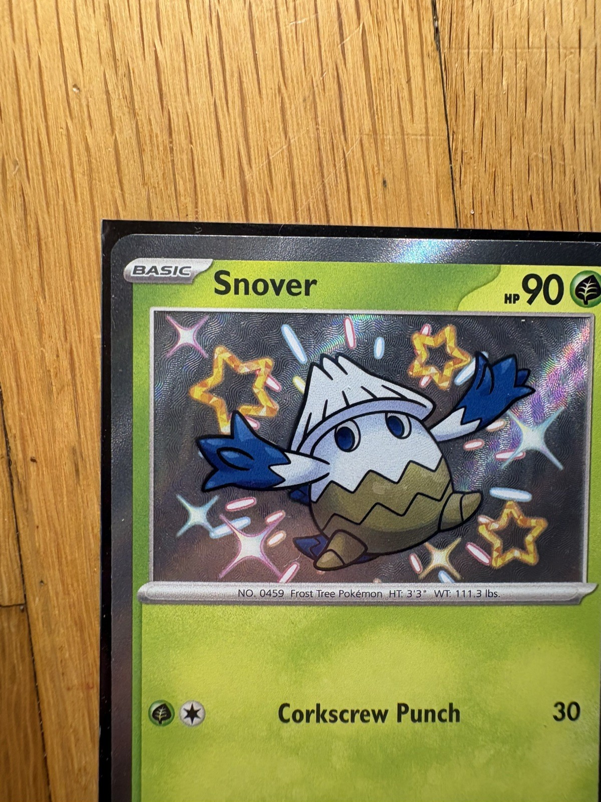 Pokémon TCG Snover 100/091 Paldean Fates Shiny Rare NM