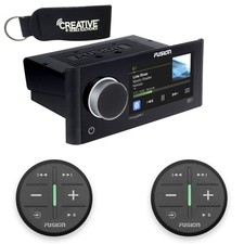 Fusion MS-RA770 Apollo Marine System Two Wireless Remotes For Dual Zones Black