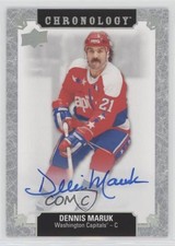 2018-19 Upper Deck Chronology Franchise History Dennis Maruk #FH-WA-DM Auto 2d0