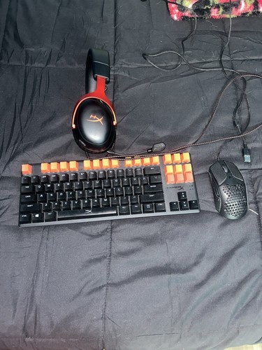 Hyper X Gaming Headset, Mouse, And Keyboard