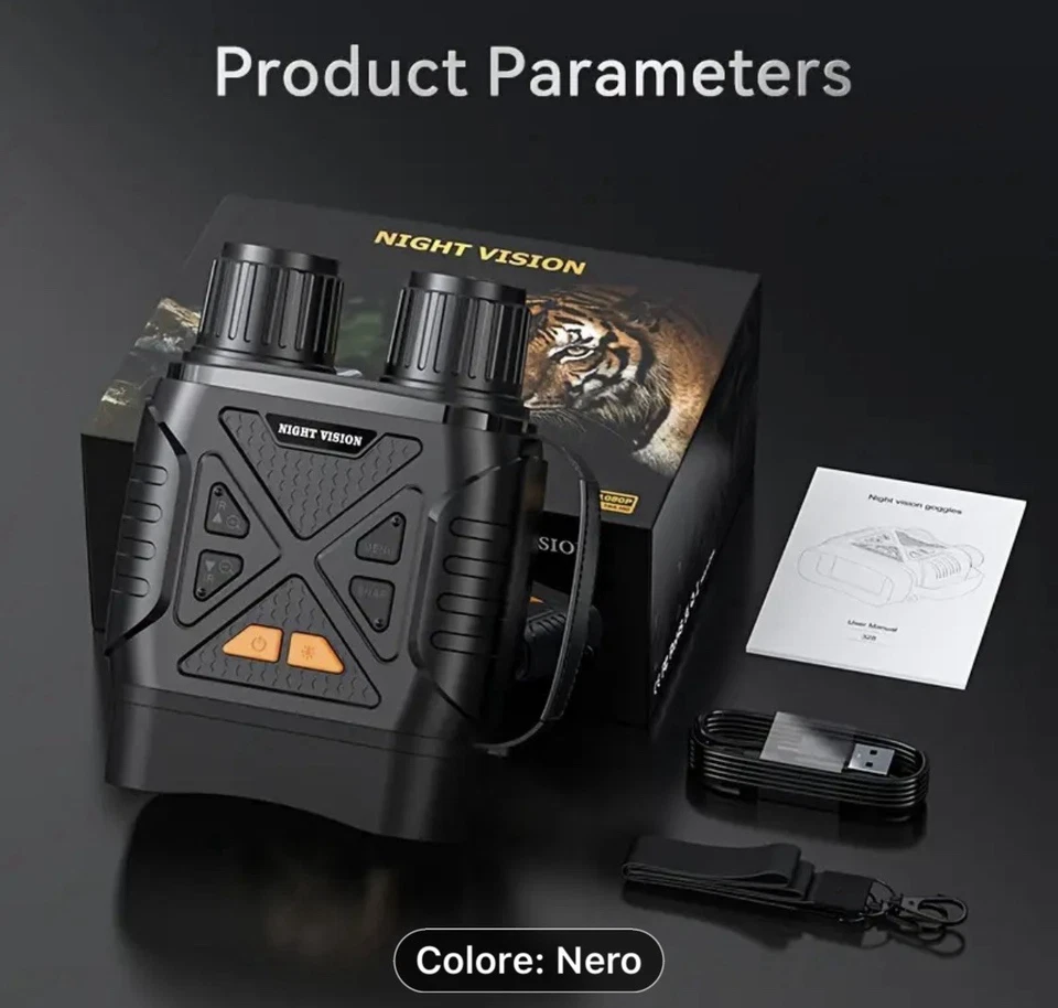 Visore Notturno Binocolo, Visore Termico Infrarossi 5K, Binocolo Visione Notturn - Immagine 2 di 4