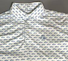 Rhoback M Medium Short Sleeve Polo Shirt Golf Stretch The Truck AOP Trucks Print