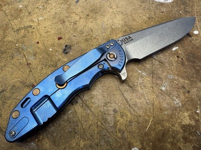 Rick Hinderer Knives XM 18 3.5 S45VN Spearpoint Tri-Way Stonewash