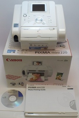 Canon Pixma Mini 220 Kompakter Foto Tintenstrahldrucker Tragbar - OHNE DRUCKKOPF
