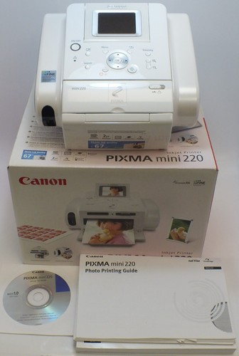 Canon Pixma Mini 220 Kompakter Foto Tintenstrahldrucker Tragbar - OHNE DRUCKKOPF