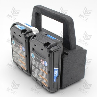 4 Slot Battery Caddy Carrying Holder Compatible w HART 20V Batteries