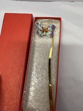 Bookmark - Exquisite Butterfly Cloisonné Met...