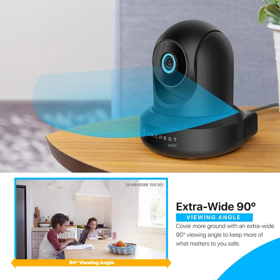 4MP ProHD Indoor WiFi, Security IP Camera with Pan/Tilt, Two-Way Audio, Night... - Image 4 of 4