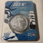 JULY 4TH SILVER 250TH ANNIVERSARY 1776–2026 SAIL 4TH SILVER COIN 1/2 OZ IN TEP