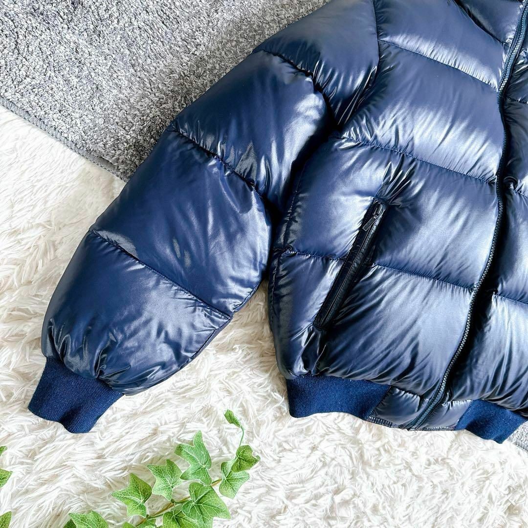 Vintage 1980s Old Moncler Asics Down Jacket Outer Mens Size M Navy