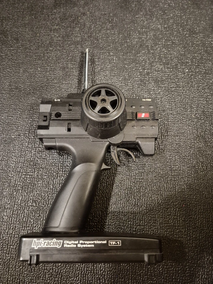 HPI RACING TF-1 AM 27MHZ TRANSMISOR RECEPTOR RF-1 UN SISTEMA DE CONJUNTO DE CRISTALES ROJO #2 Foto 3 de 4