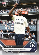 CC Sabathia Yankees Hall Of Fame 2025 MLB Topps NOW Card 675 Presale